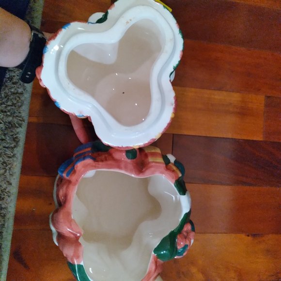 christmas cookie jar. 3 santa bears. - Picture 4 of 4